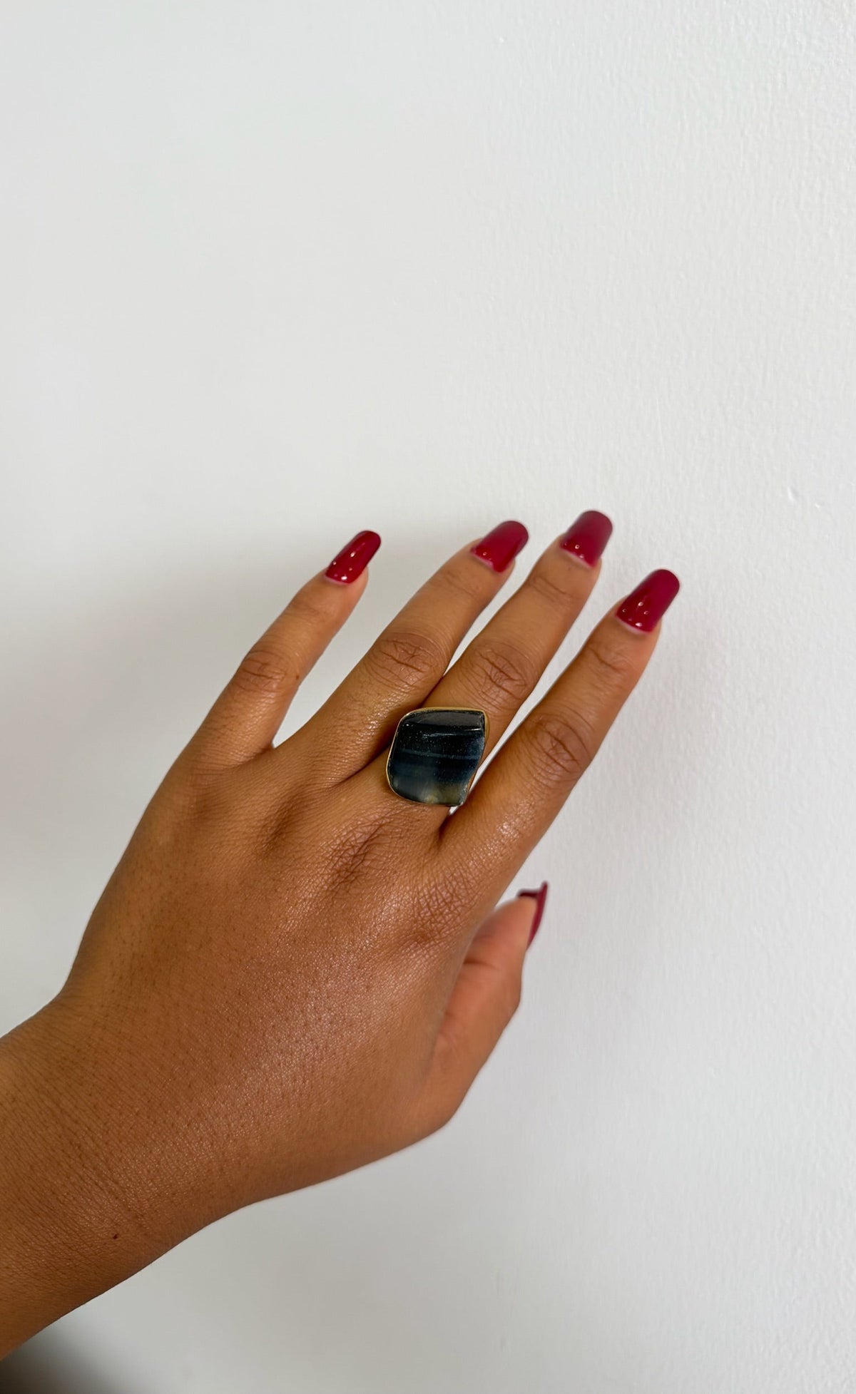 Blue Tiger's Eye Ring