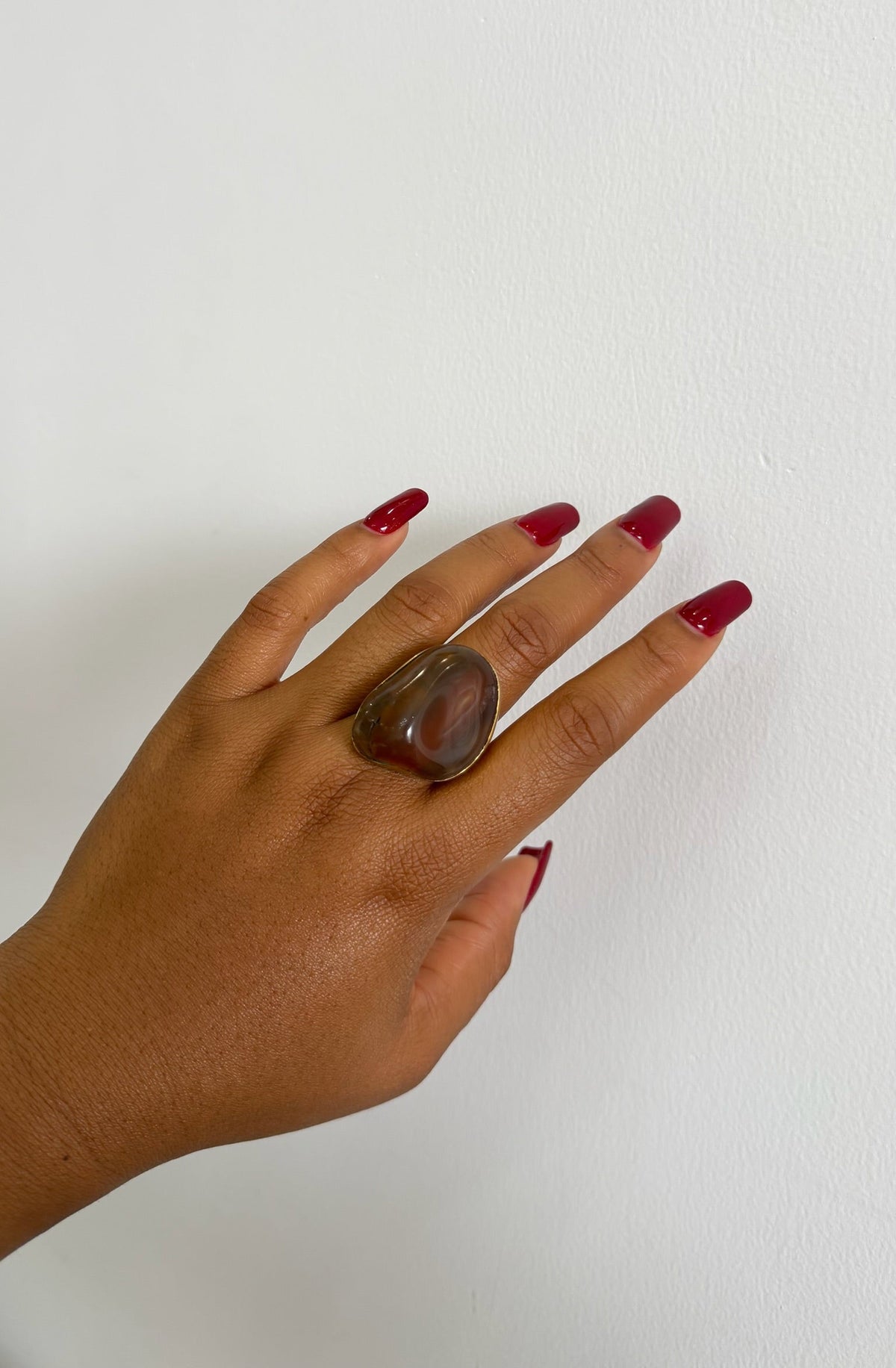 Smoky Agate Ring