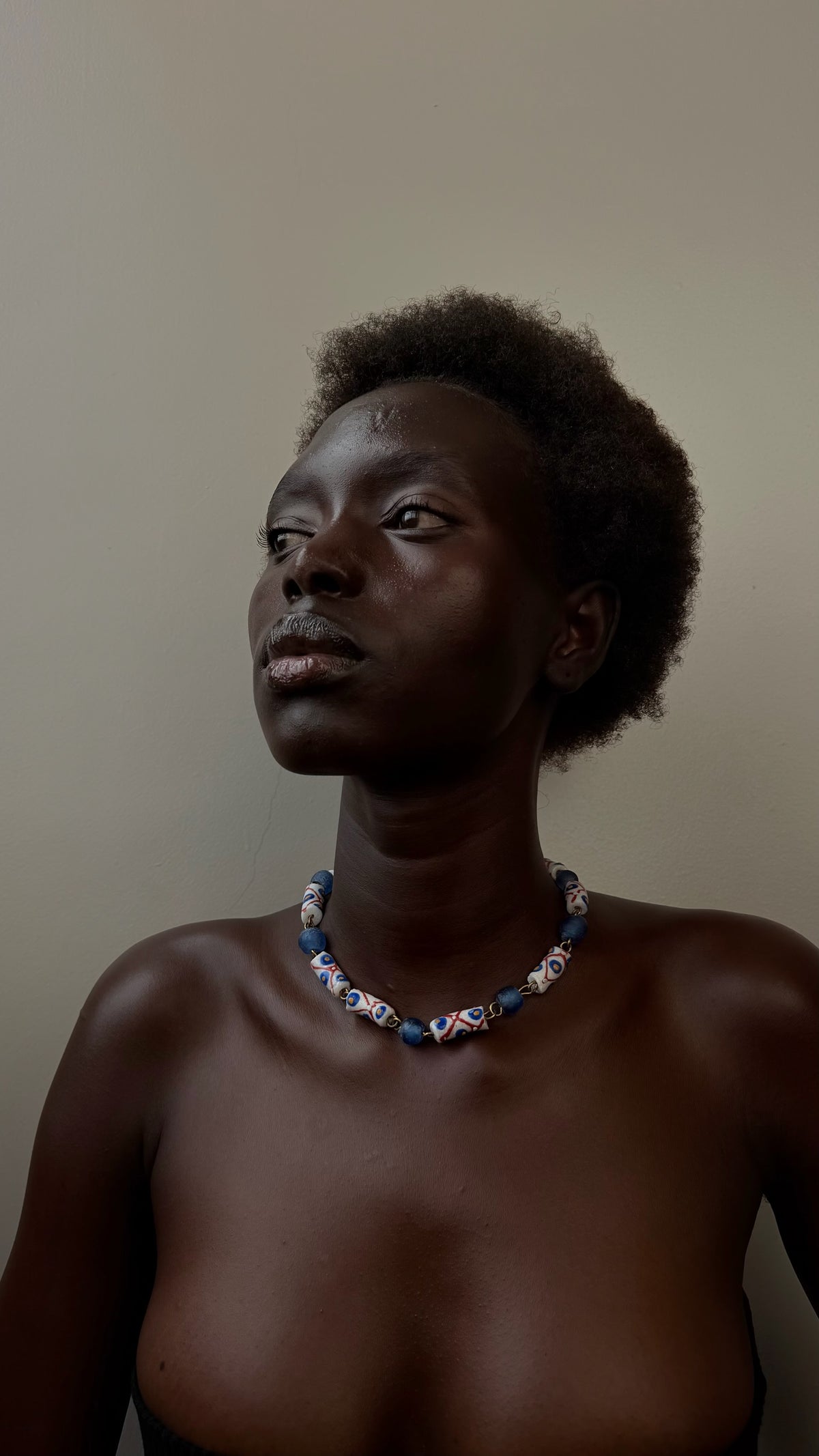 Bluu Glass Bead Necklace