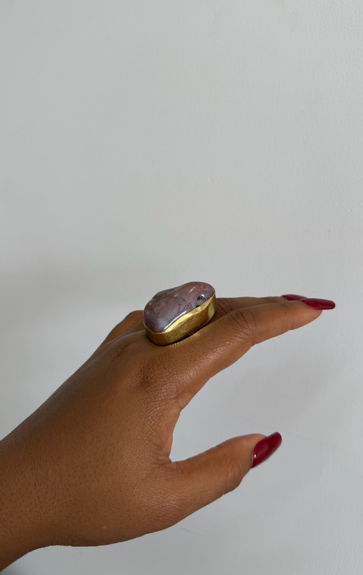 Pink Agate Ring