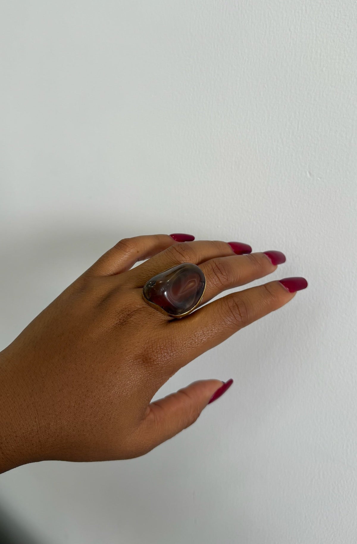 Smoky Agate Ring