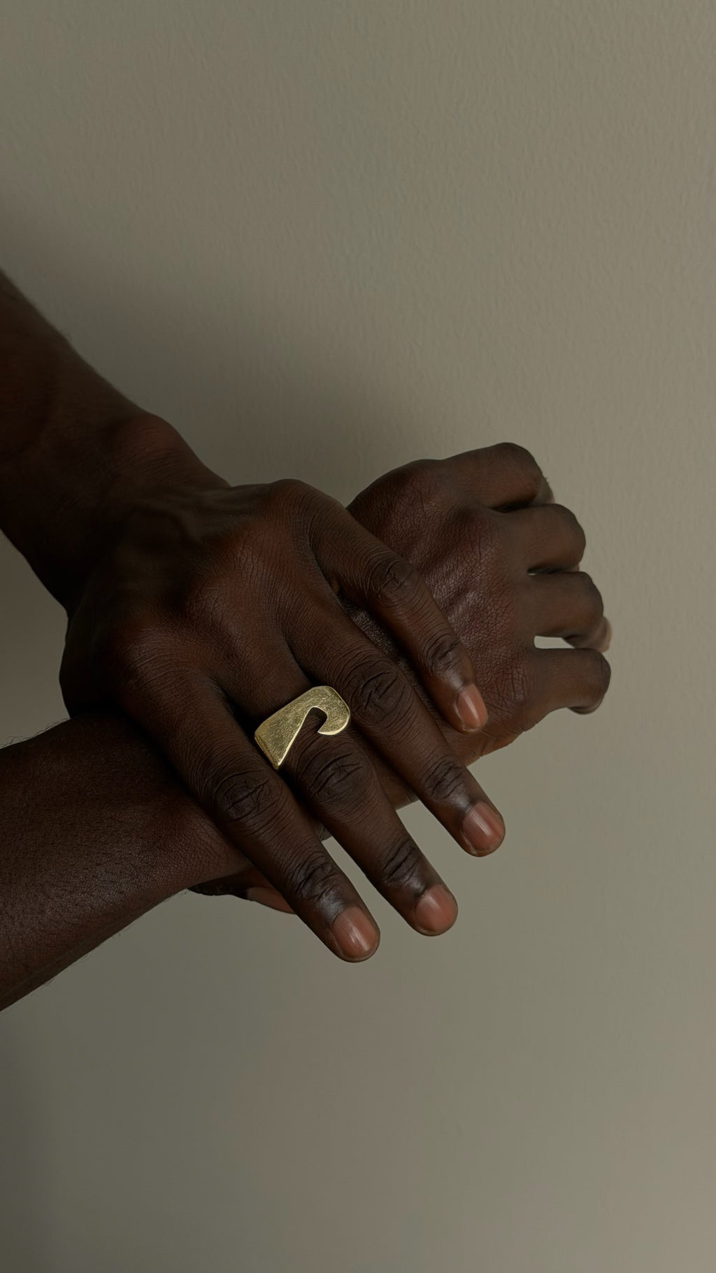 Armani Cut Out Signet Ring
