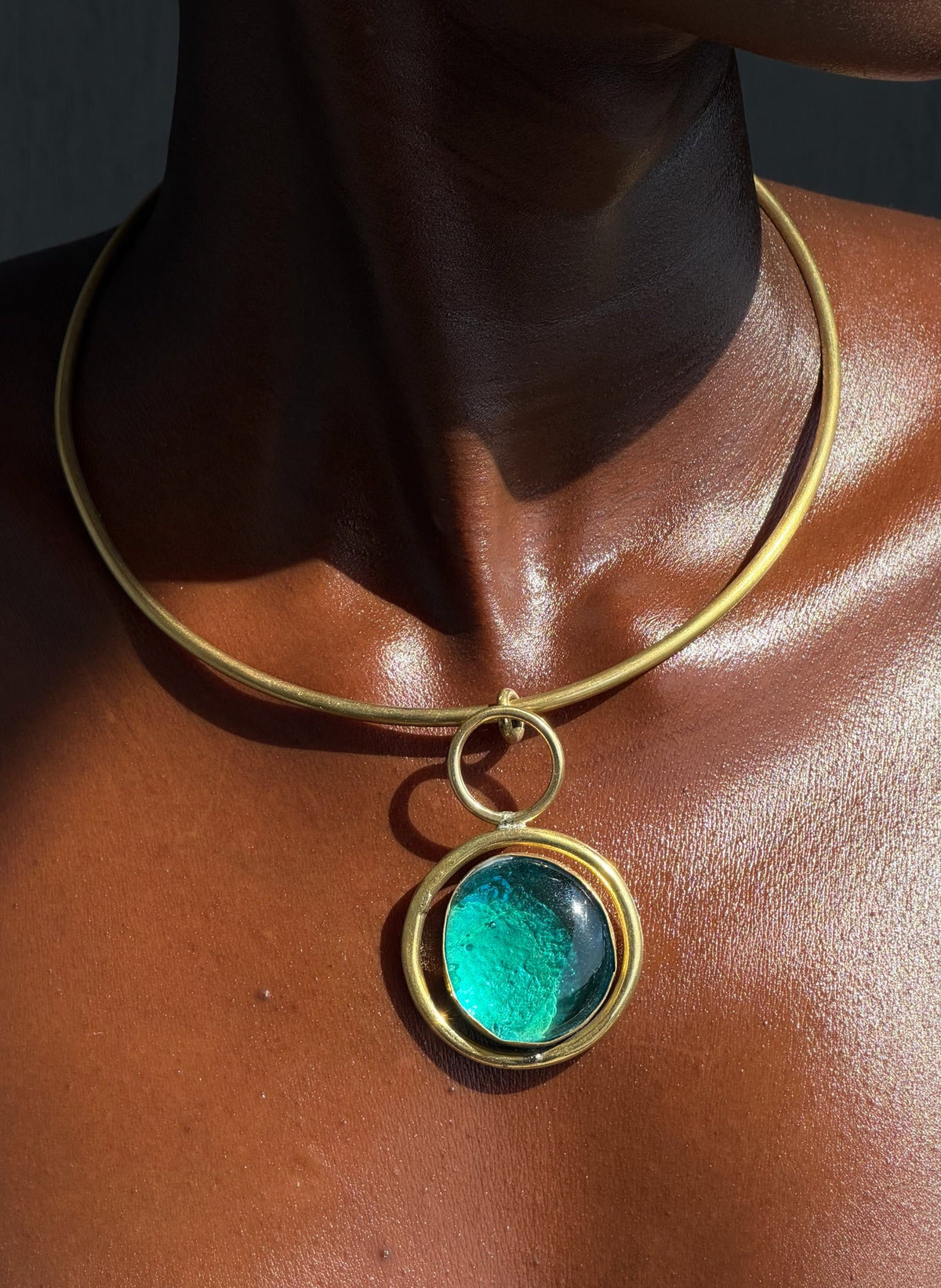 Sapphire Neck Cuff