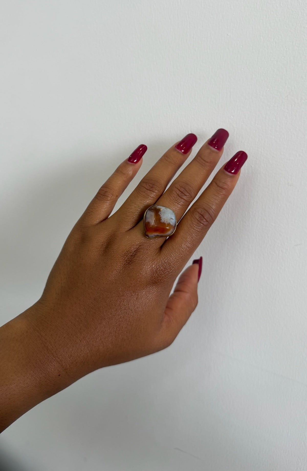 Cloud Agate Ring