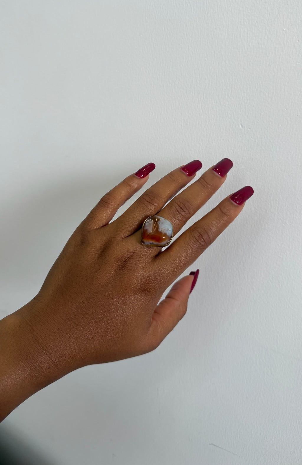 Cloud Agate Ring