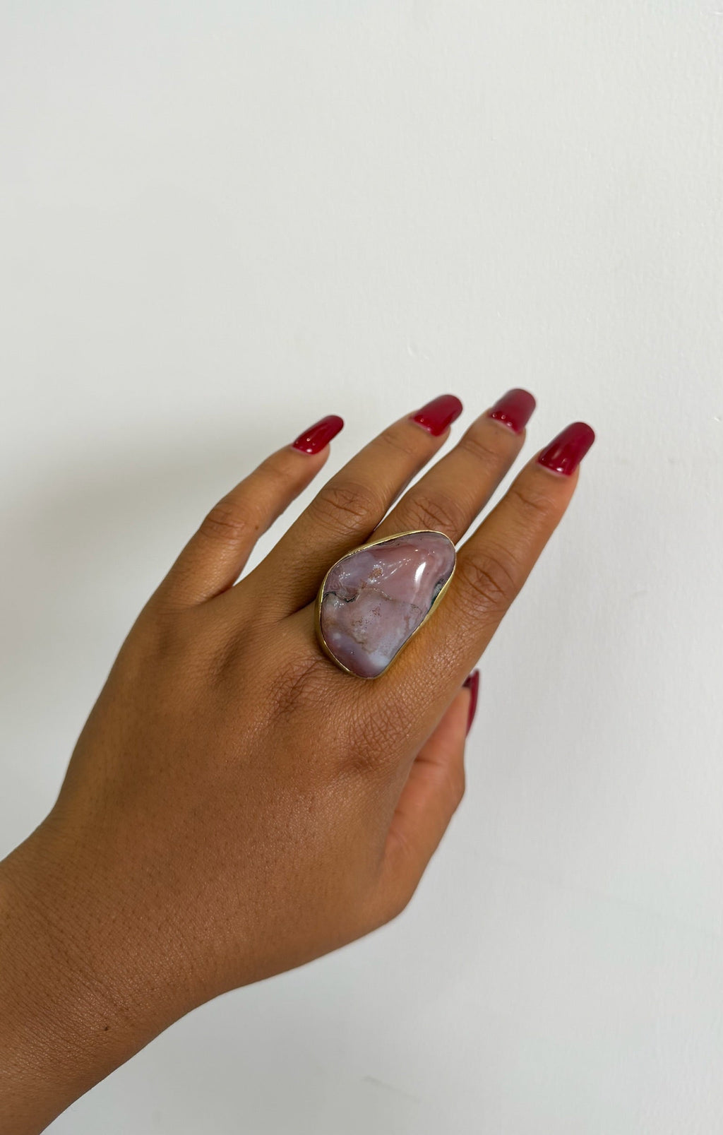 Pink Agate Ring