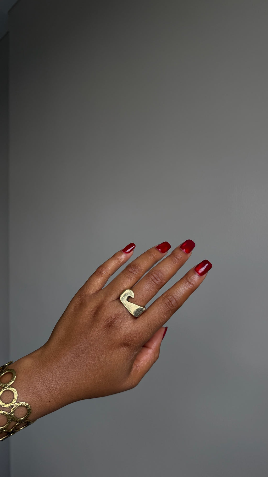 Armani Cut Out Signet Ring