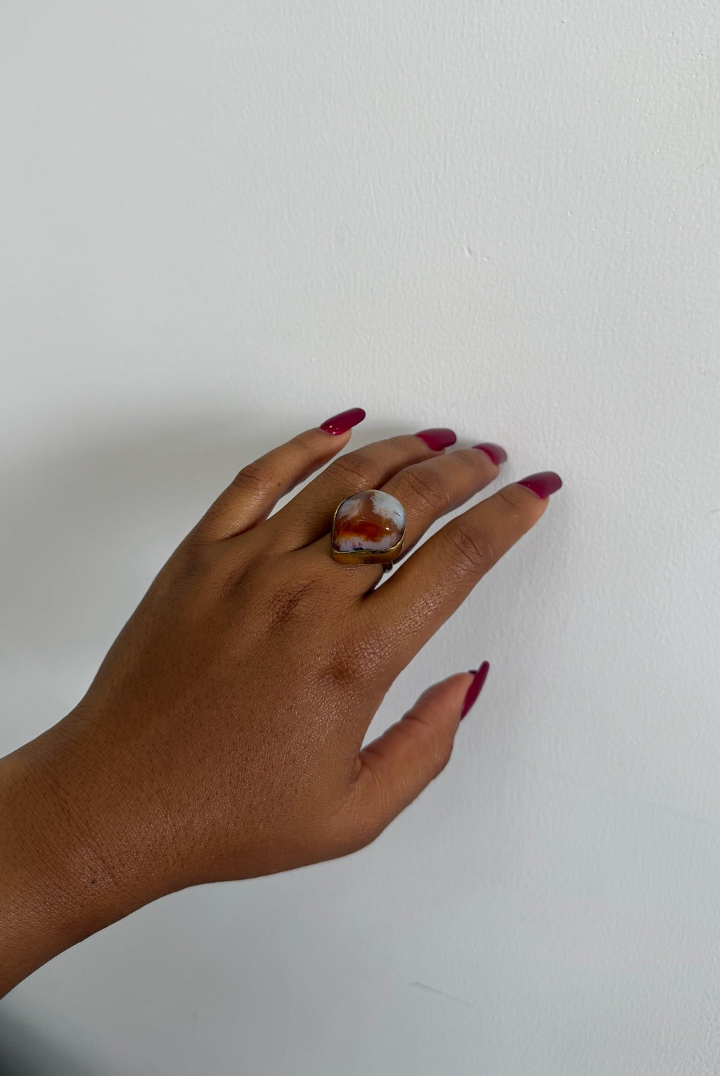 Cloud Agate Ring