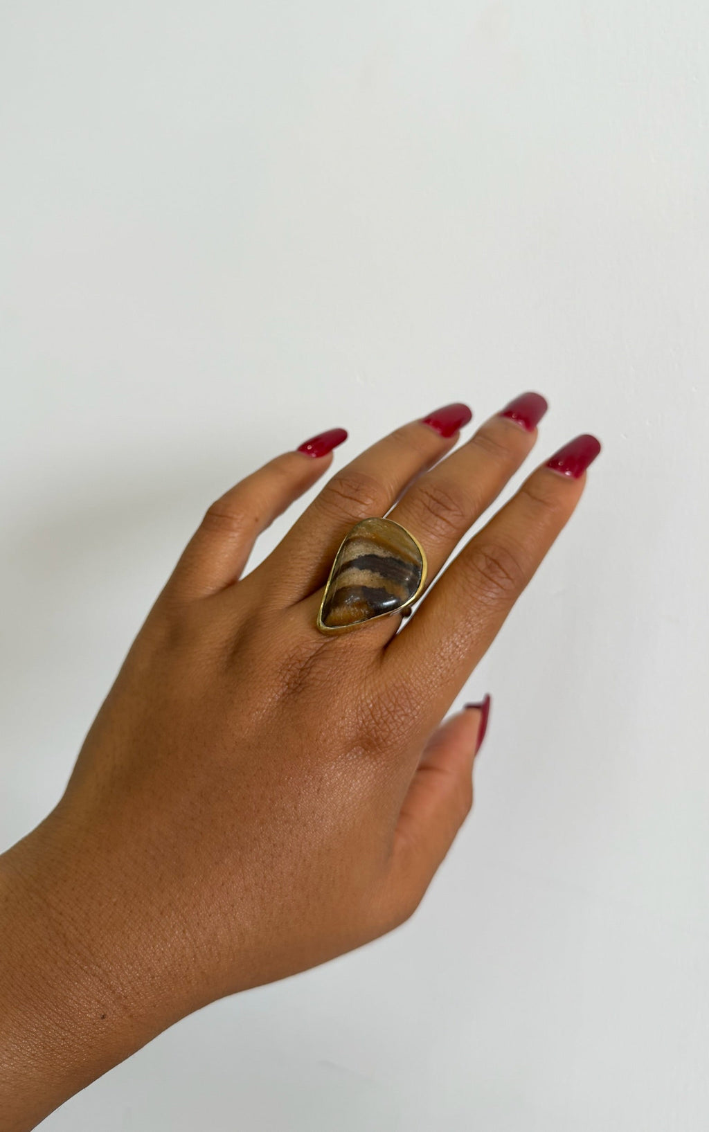 Zebra Jasper Ring