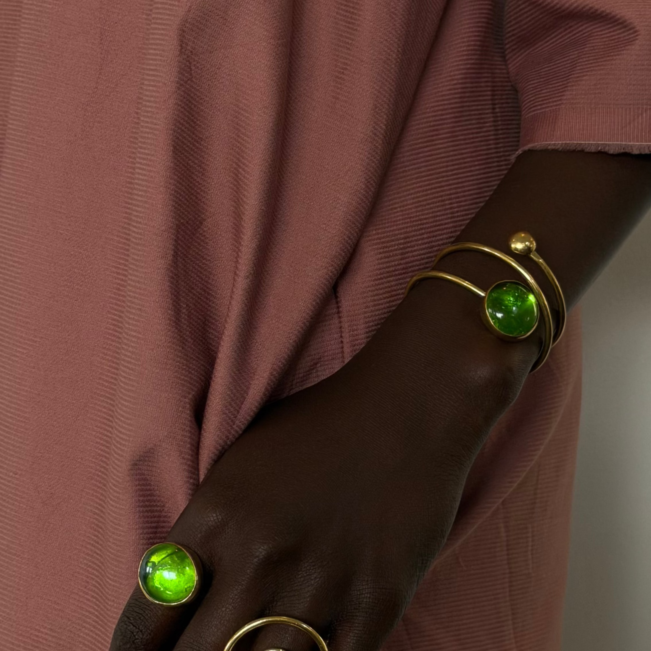 Emerald glass set