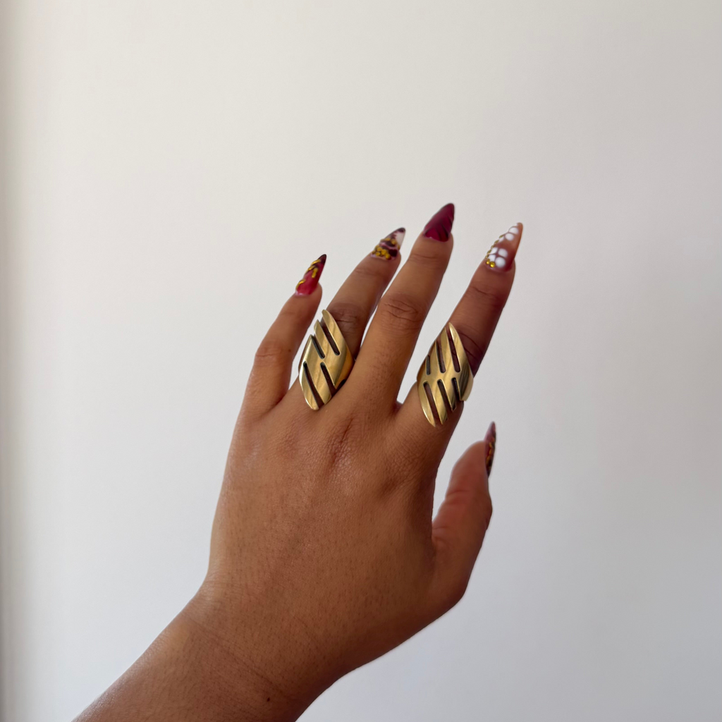 Stripped Amani wrap ring