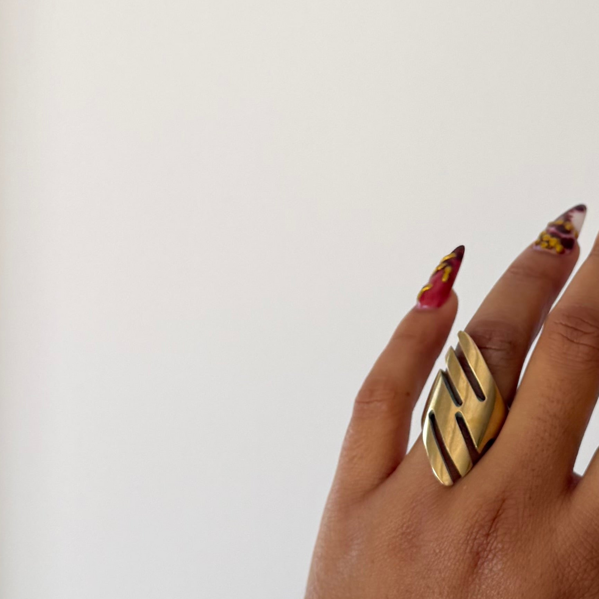Stripped Amani wrap ring