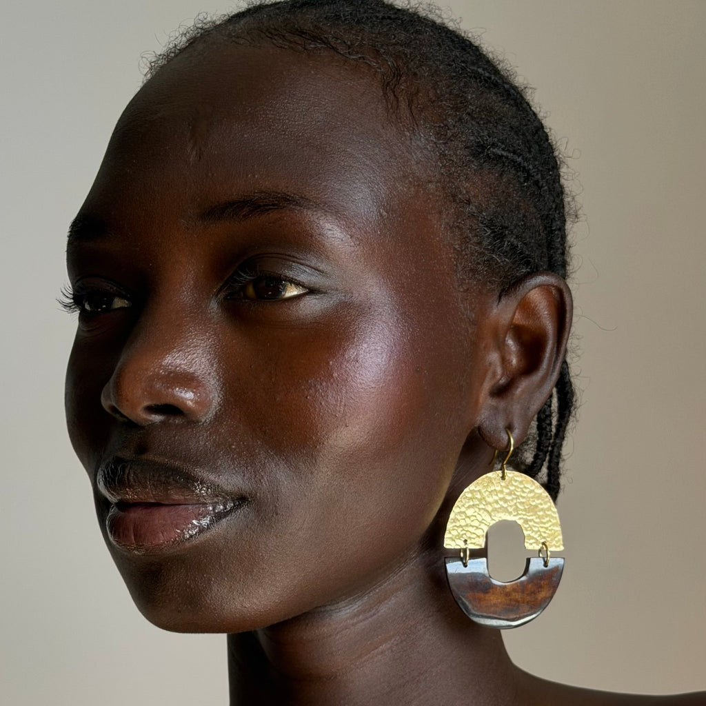 Suku cow horn earrings