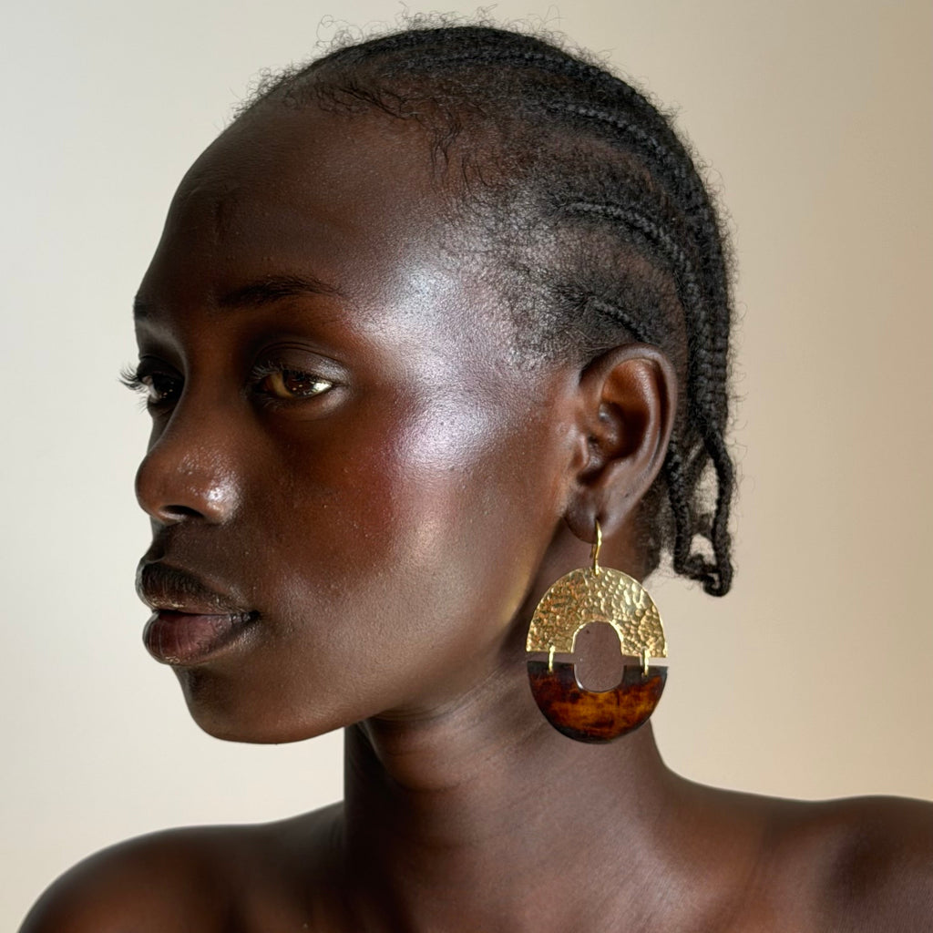 Suku cow horn earrings