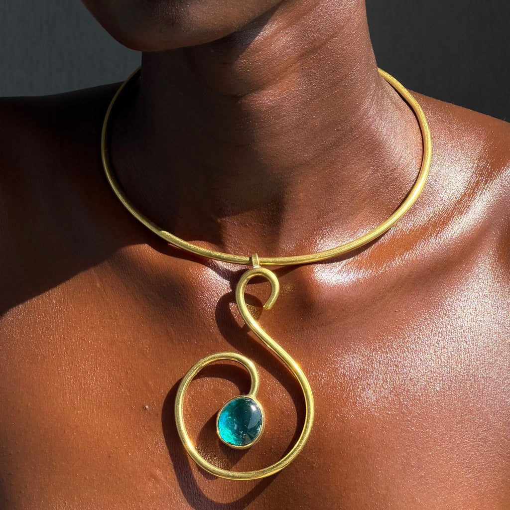 Teal Neck cuff