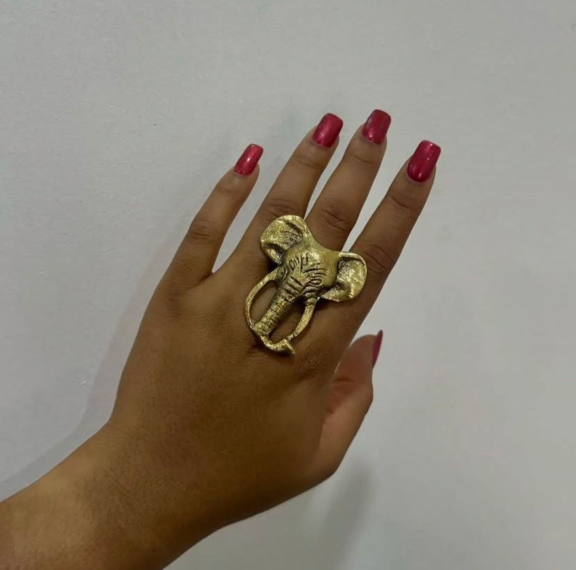 Jidu Elephant Head Ring