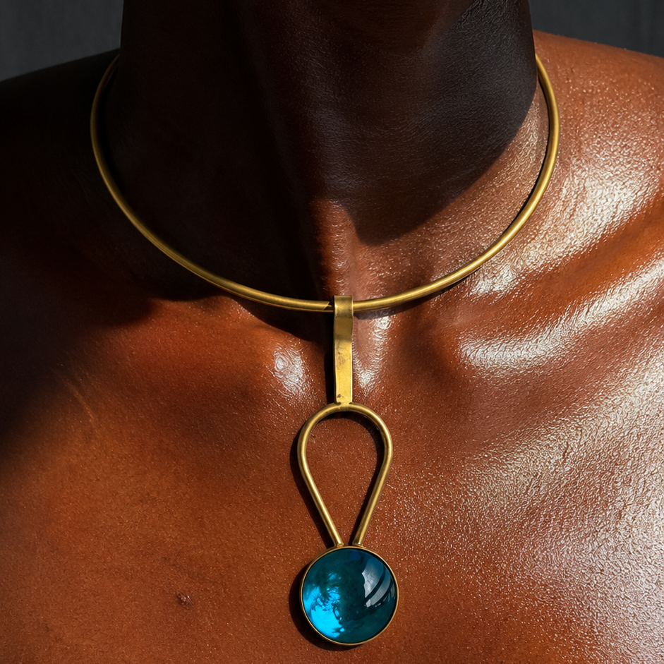 Teal Neck cuff