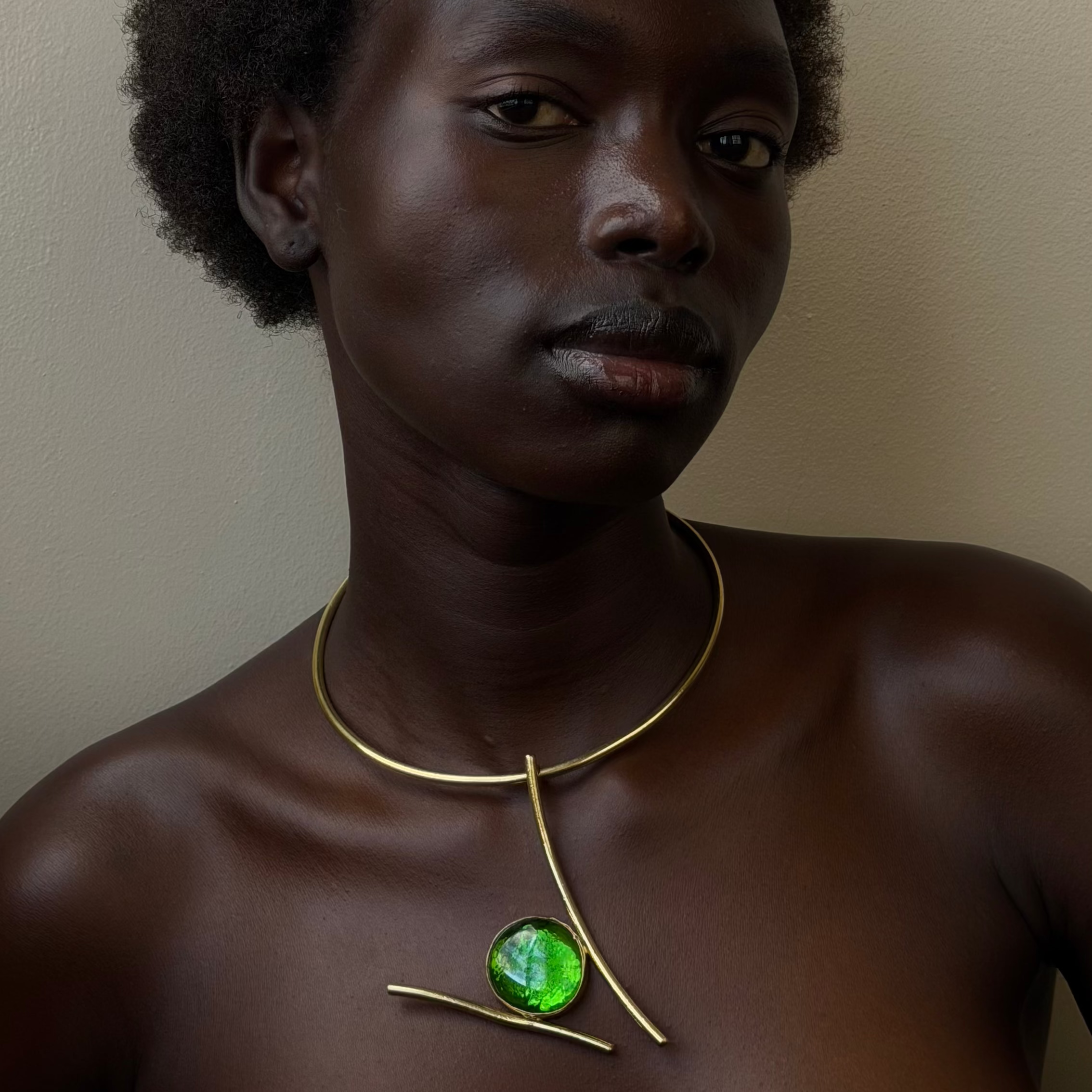 Emerald Neck Cuff