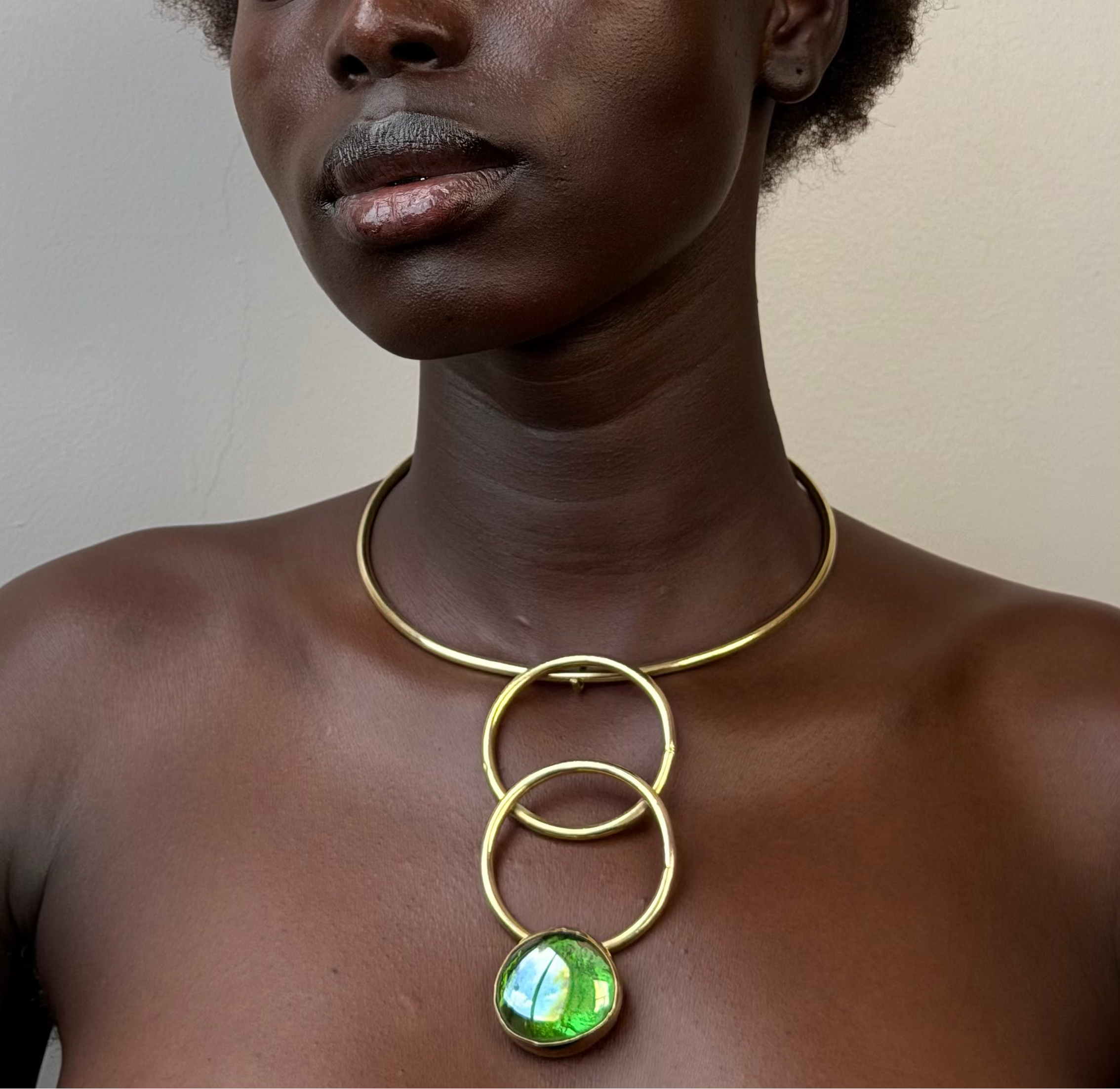 Emerald Neck Cuff