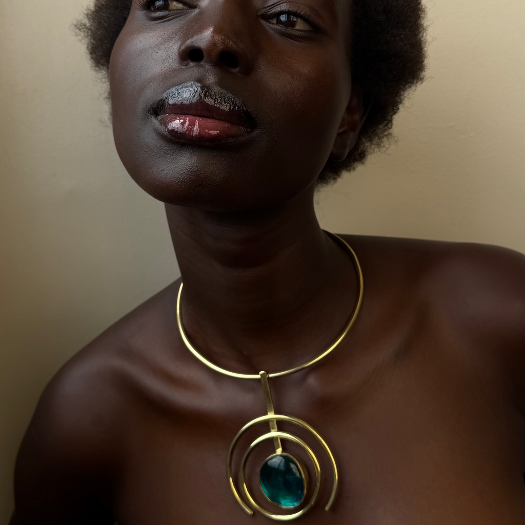 Teal Neck Cuff