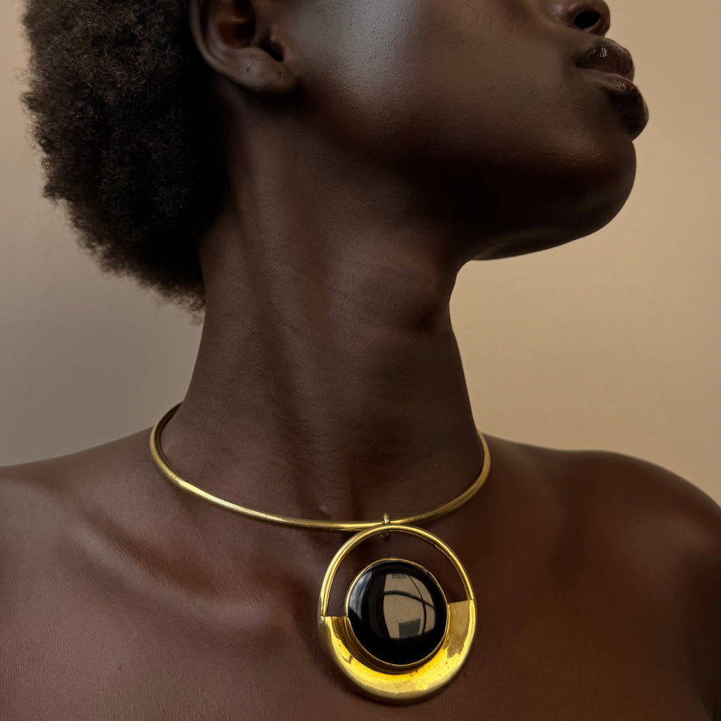 Black neck cuff