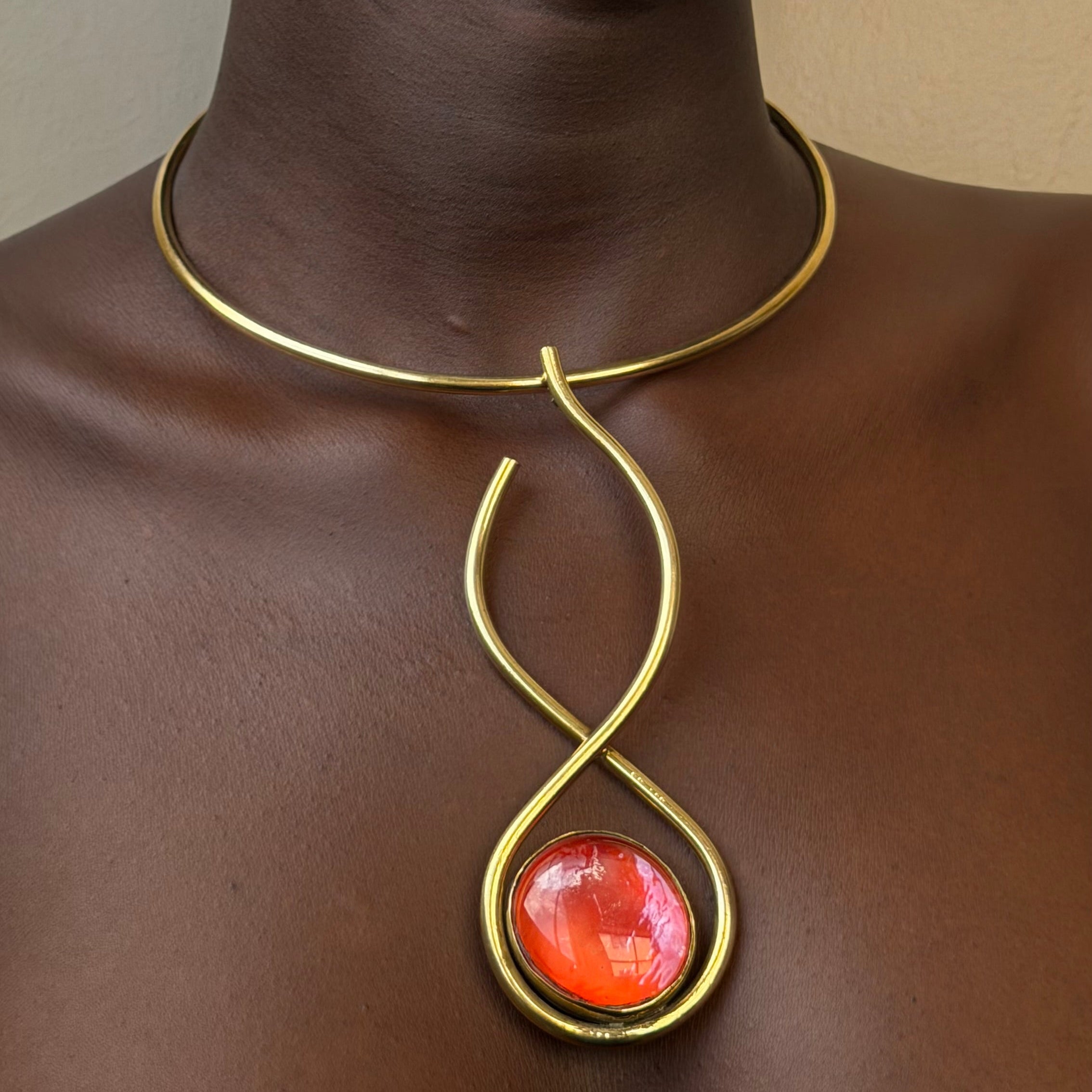 Tangerine Neck Cuff