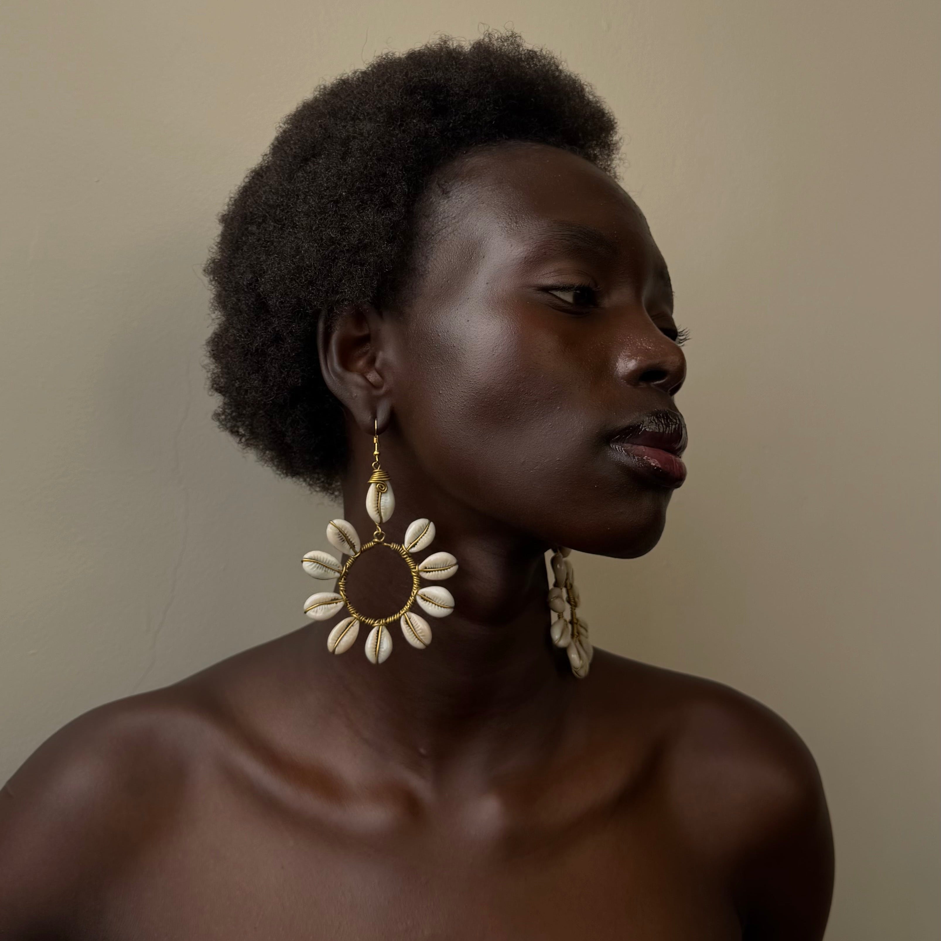 The Ganda shell Earrings