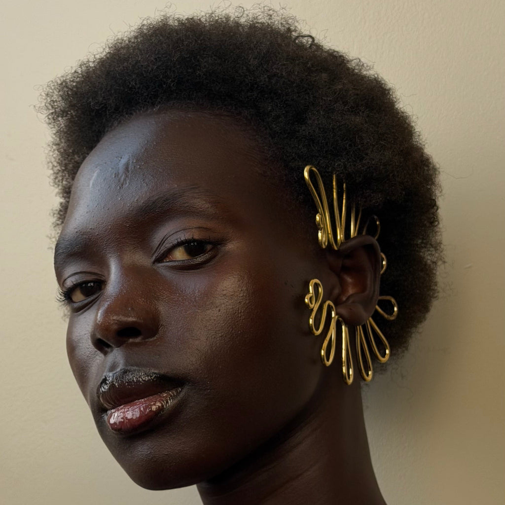 The Bahari spiral earcuff