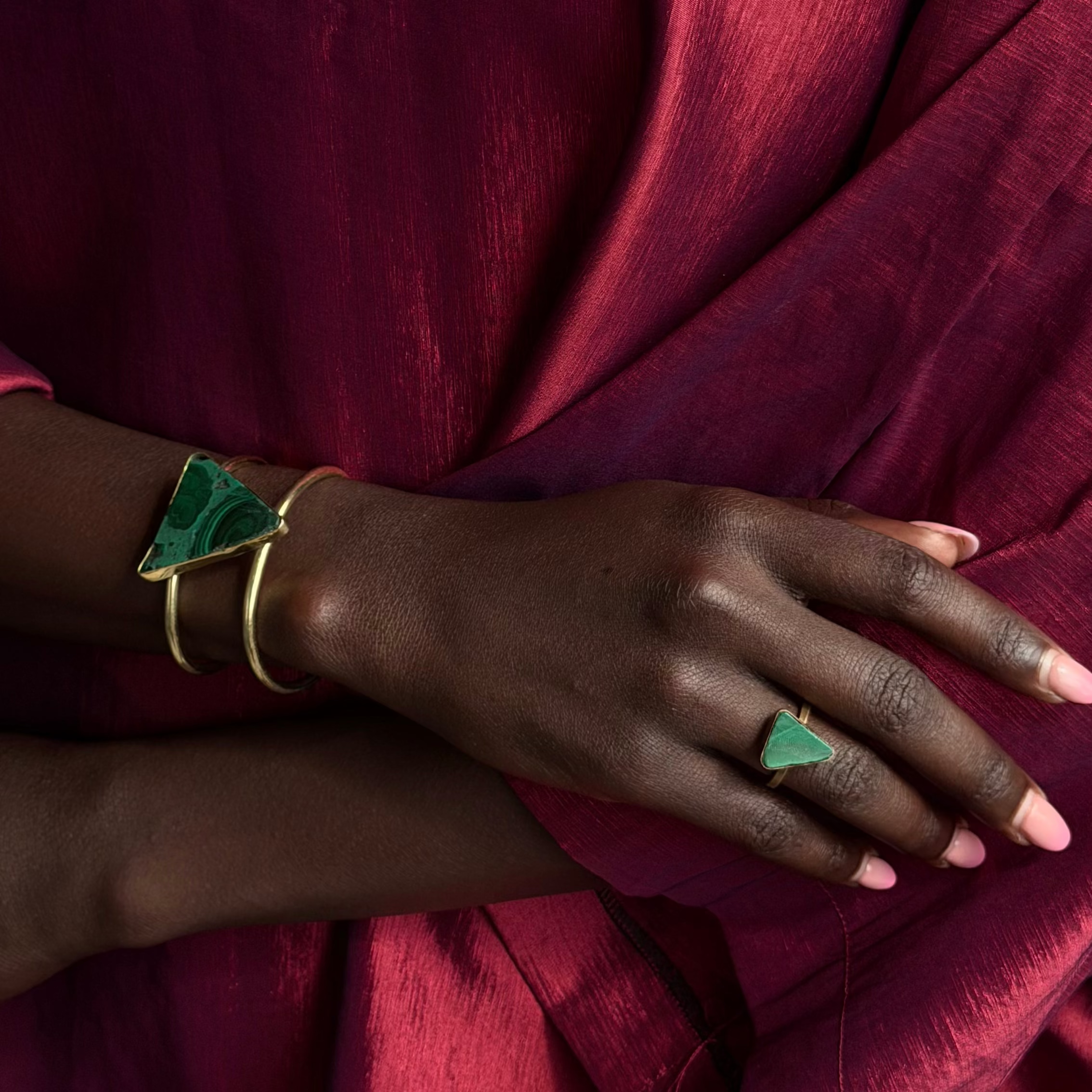 Malachite Stone Set