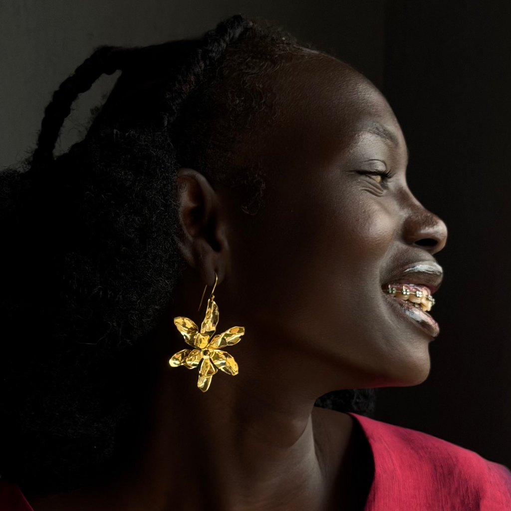 The Double Ua Petal Earring