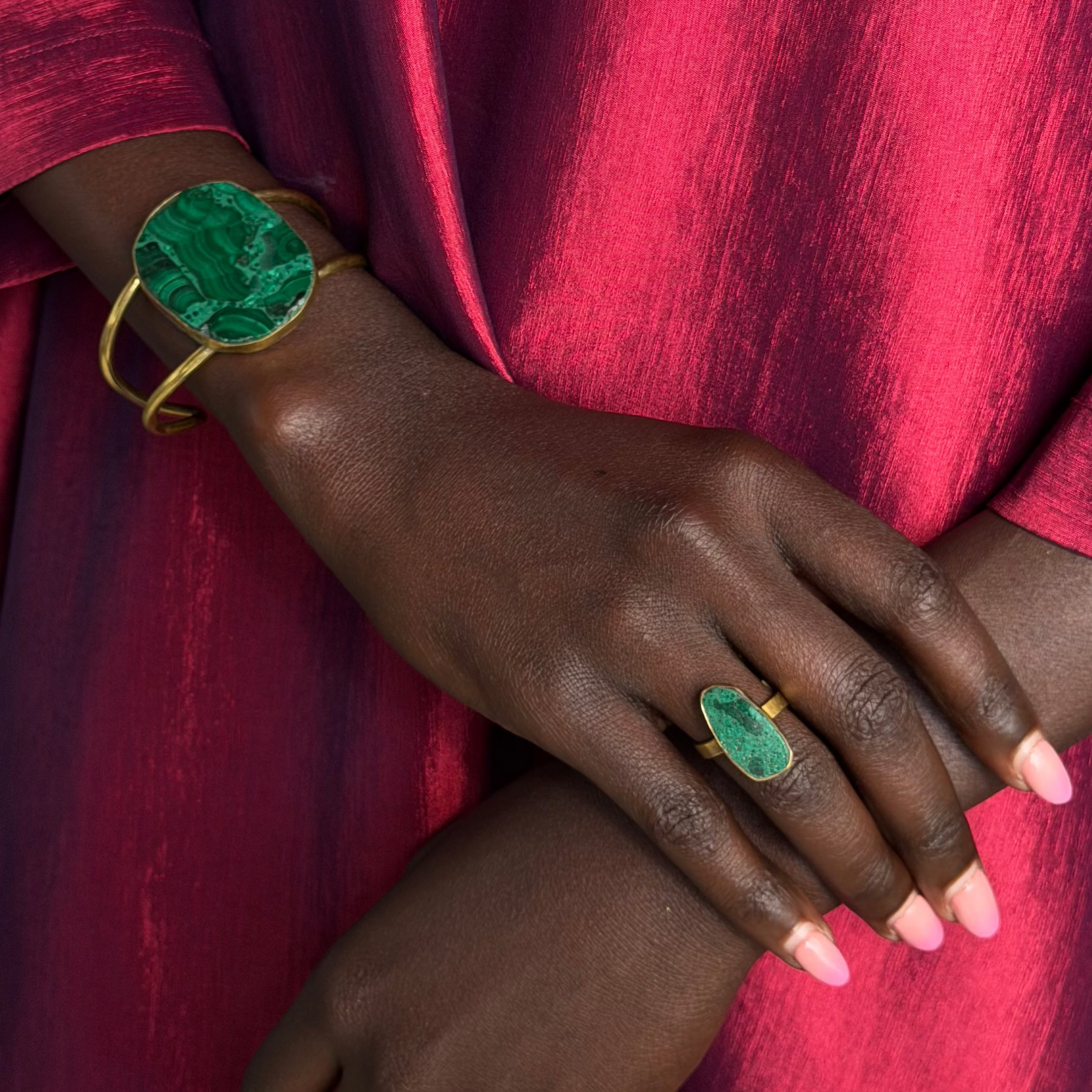 Malachite Stone Set