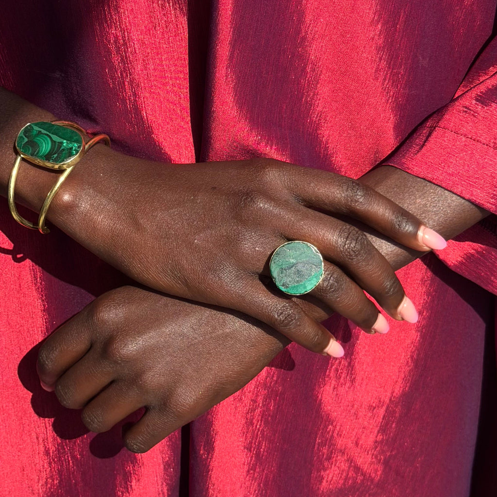 Malachite Stone Set