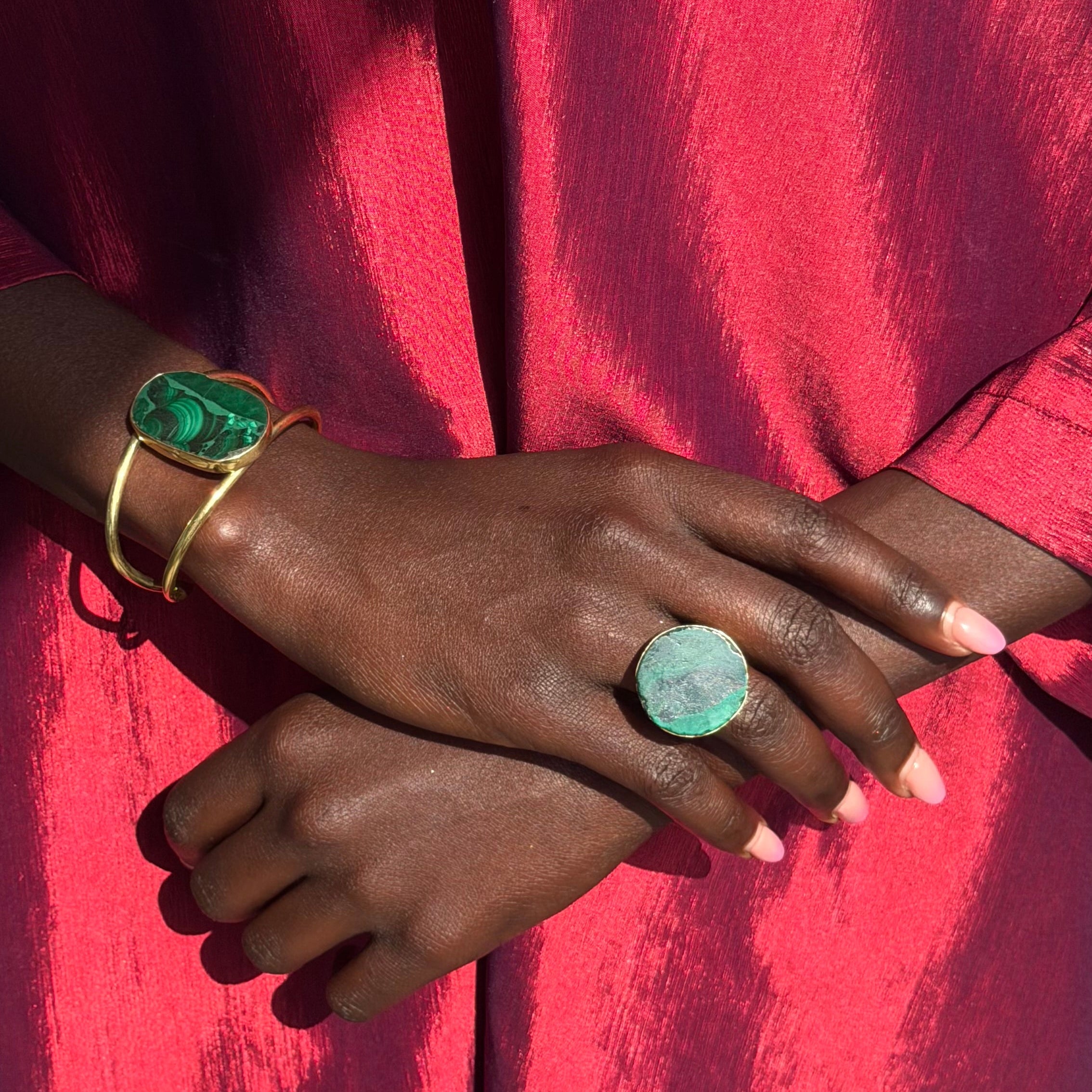Malachite Stone Set
