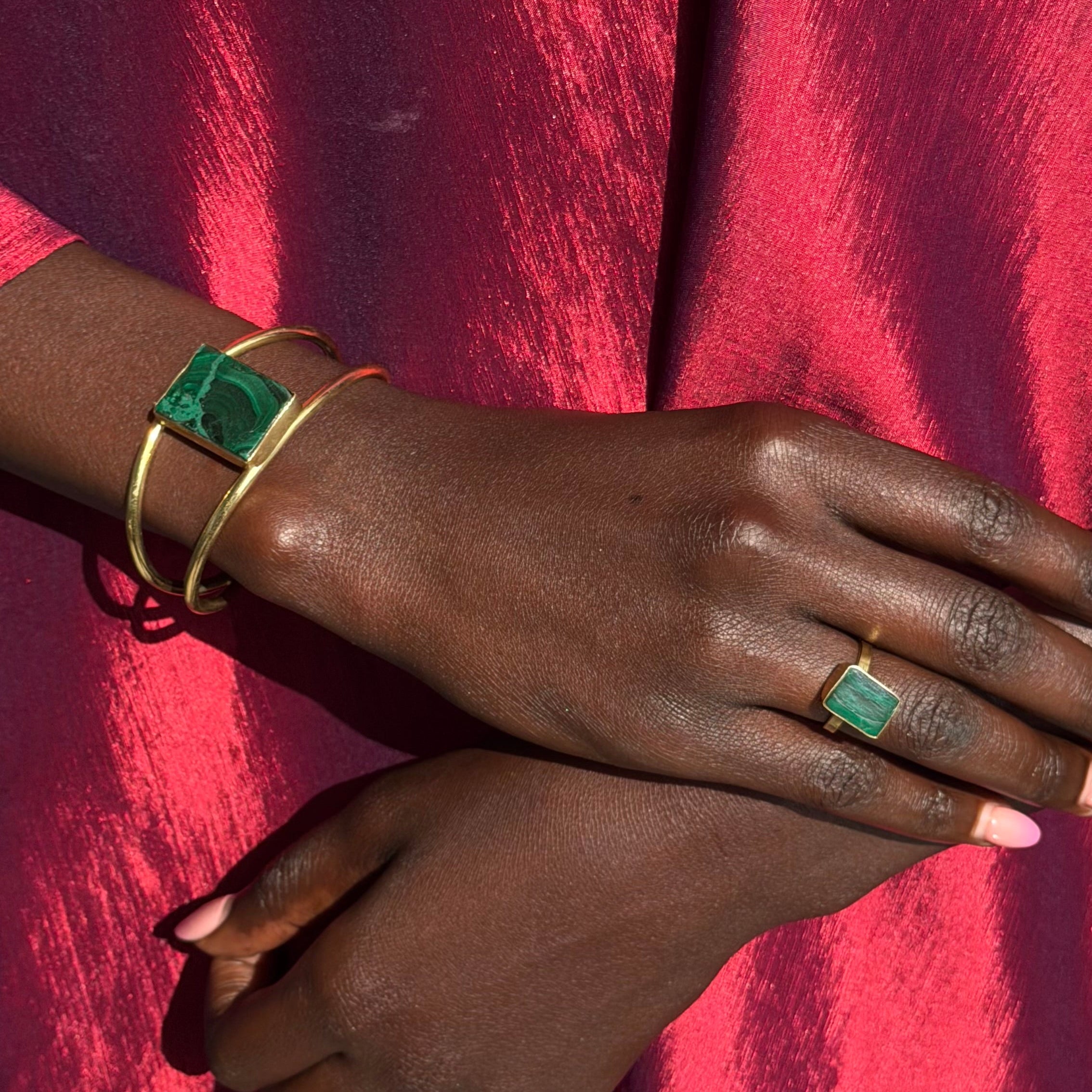 Malachite Stone Set