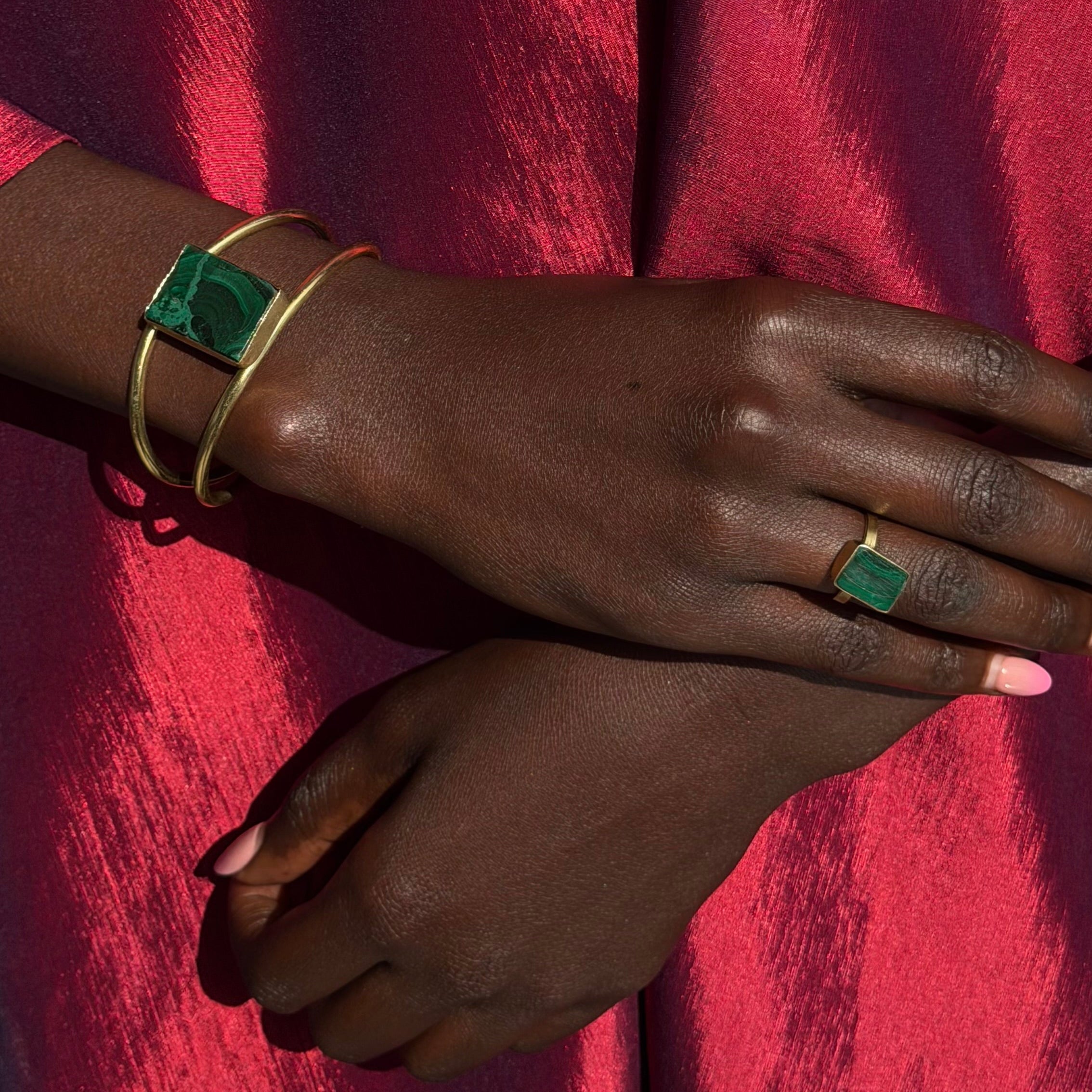 Malachite Stone Set