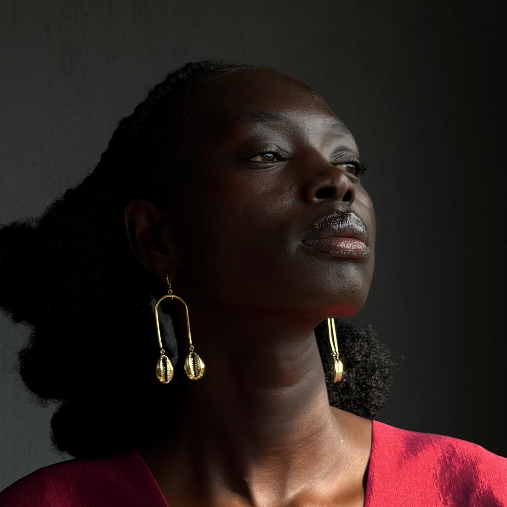 The Ganwi Cowry earrings