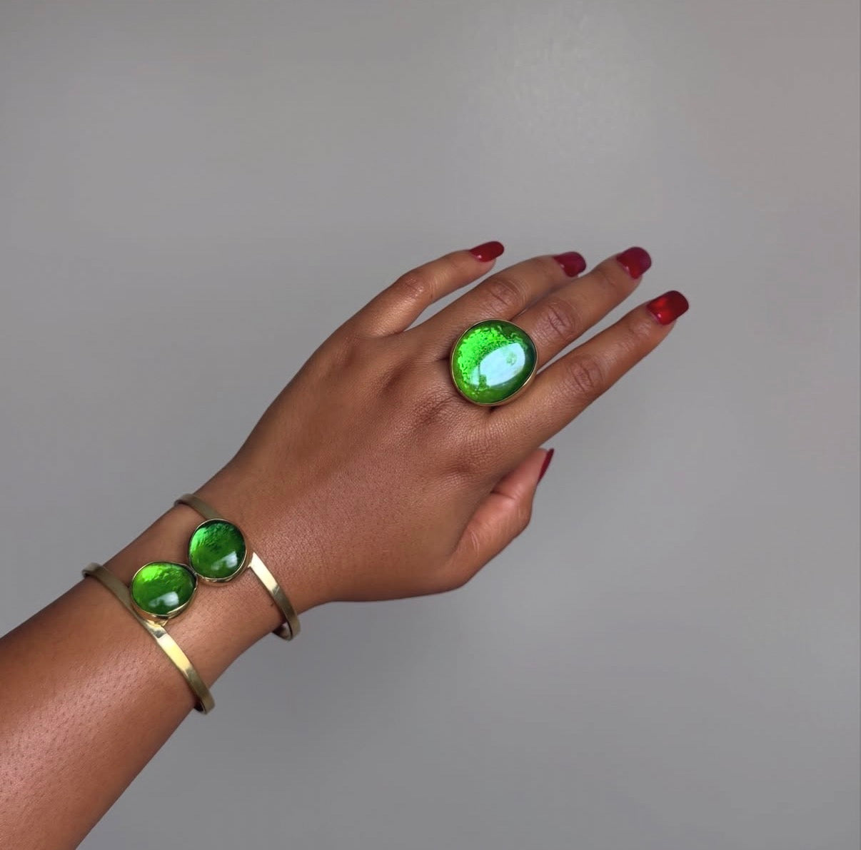 Emerald Glass Set