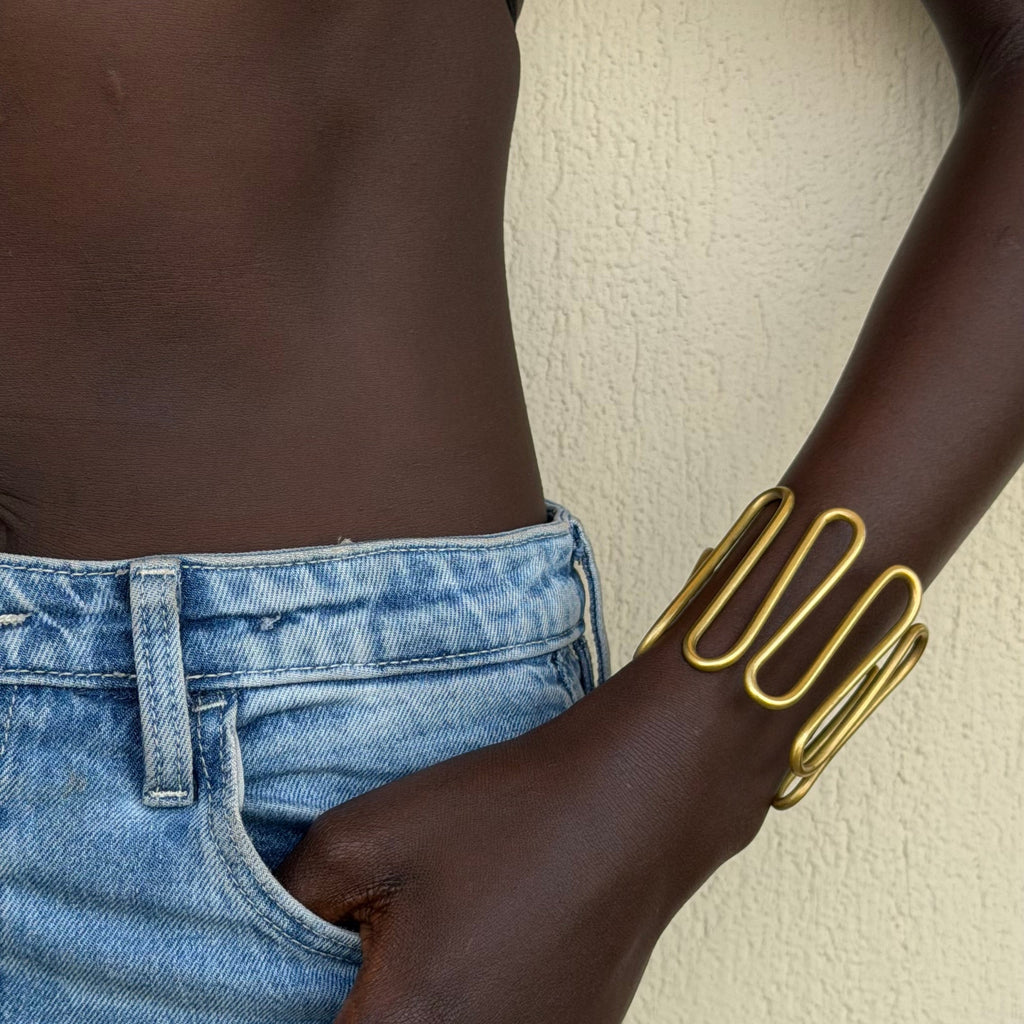 Oversized Mawimbi bangle