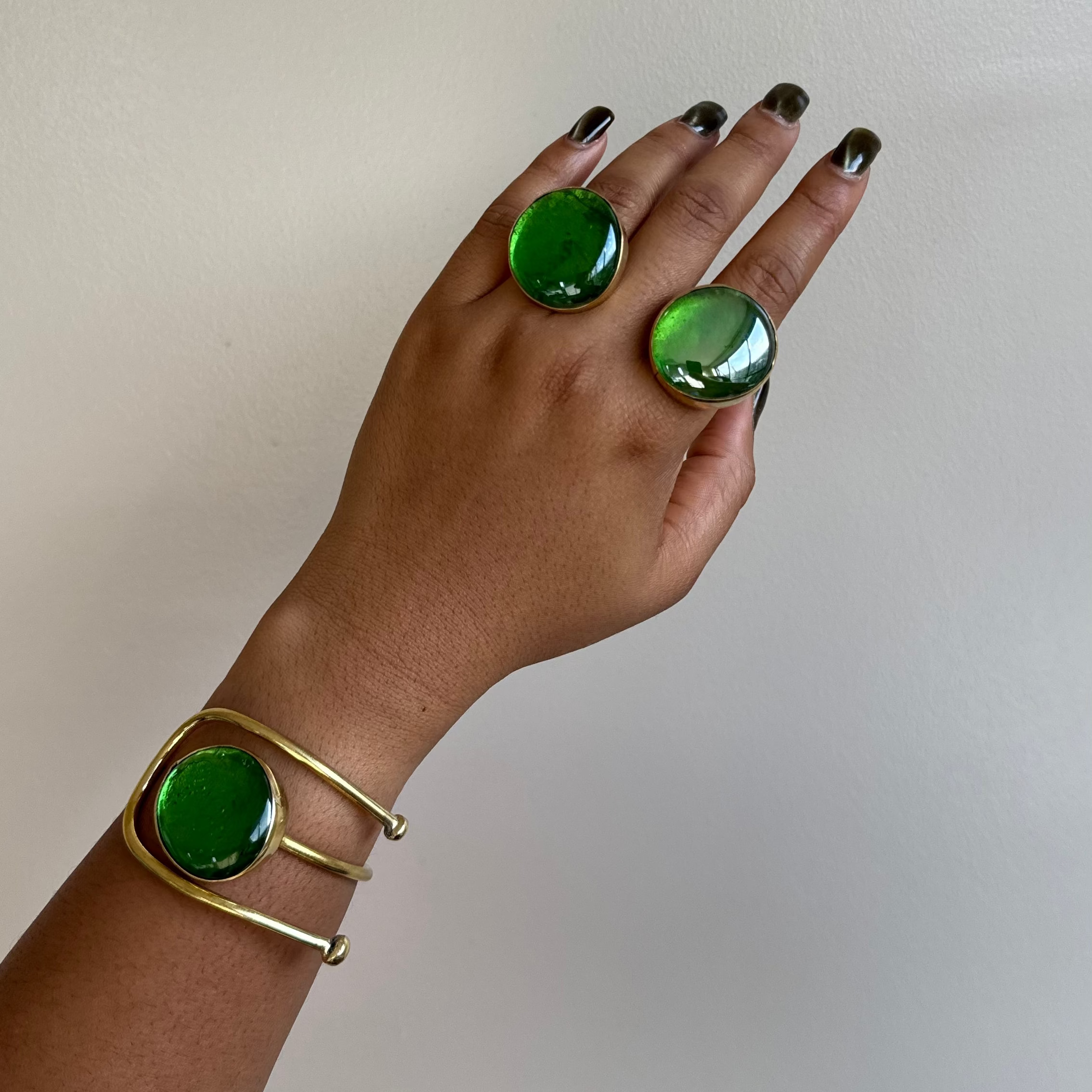 Emerald Glass Set