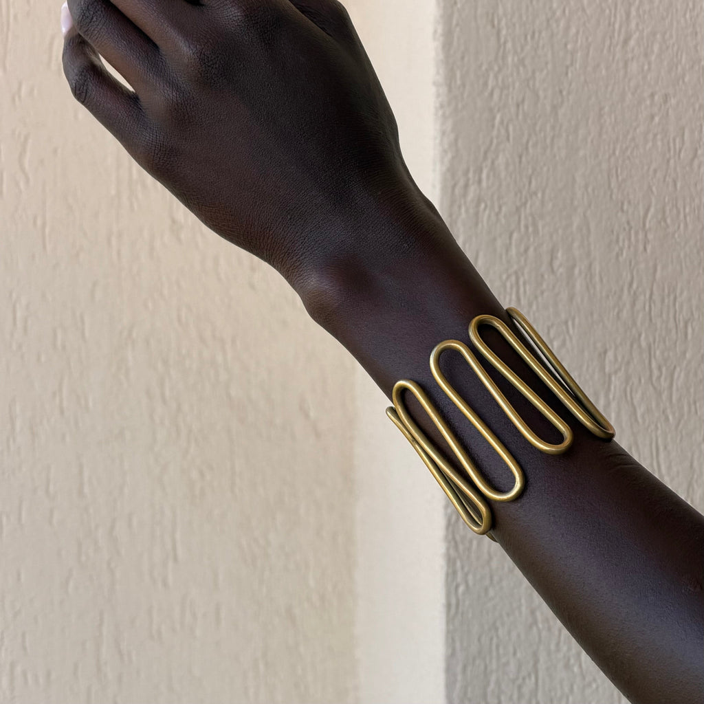 Oversized Mawimbi bangle
